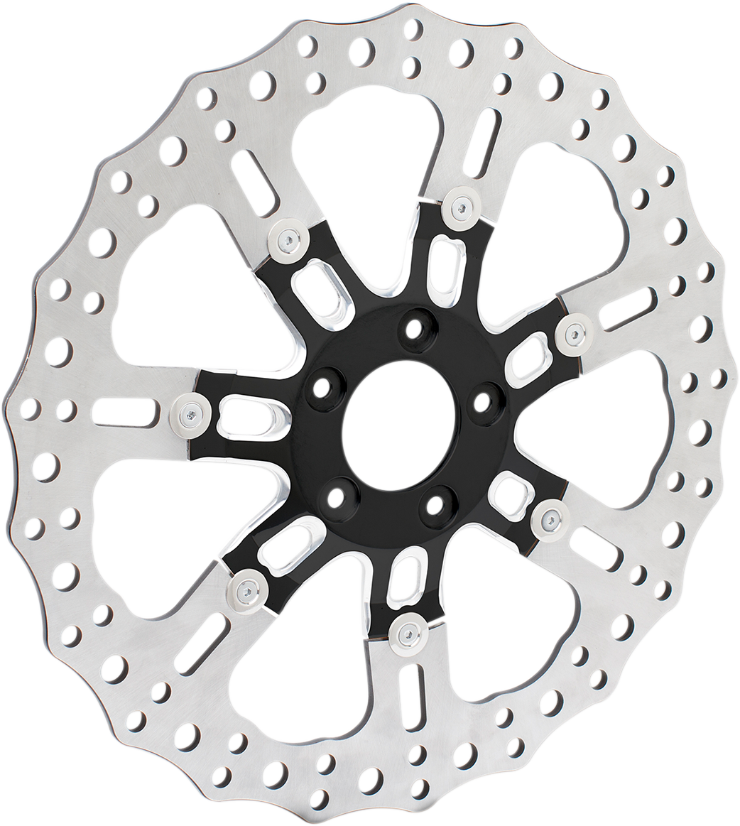 Two-Piece Floating Brake Rotor - Front Rotor - 7 Valve - 14" - Black [1710-3319]