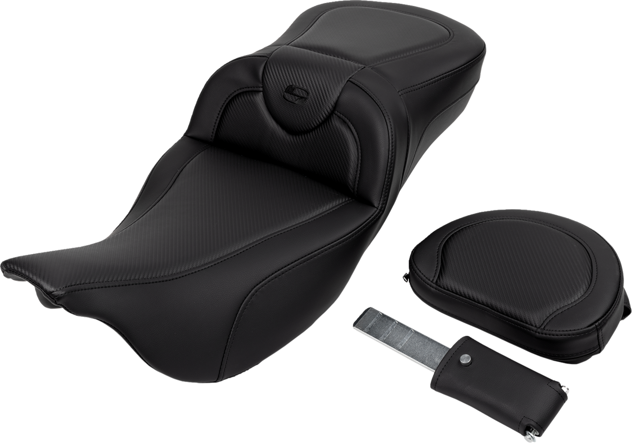 Roadsofa™ Carbon Fiber Seat - Roadsofa™ Extended Reach Seat - Carbon Fiber - Black Stitch - Backrest - FL '08-'24 [0801-1626] - Image 2