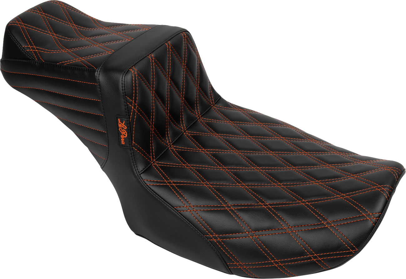 Tailwhip Daddy Long Legs Seat - Burnt Orange Double Diamond Stitch - FLH/FLT '23-'25 [0801-1855]