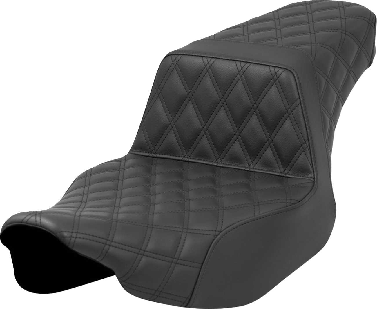 Step-Up Seat - Full Latice Stitch - Black - Extended Reach - FL '23-'24 [0801-1690]
