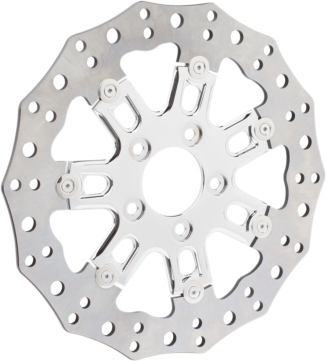 Two-Piece Floating Brake Rotor - Front Rotor - 7 Valve - 11.8" - Chrome [1710-3320]