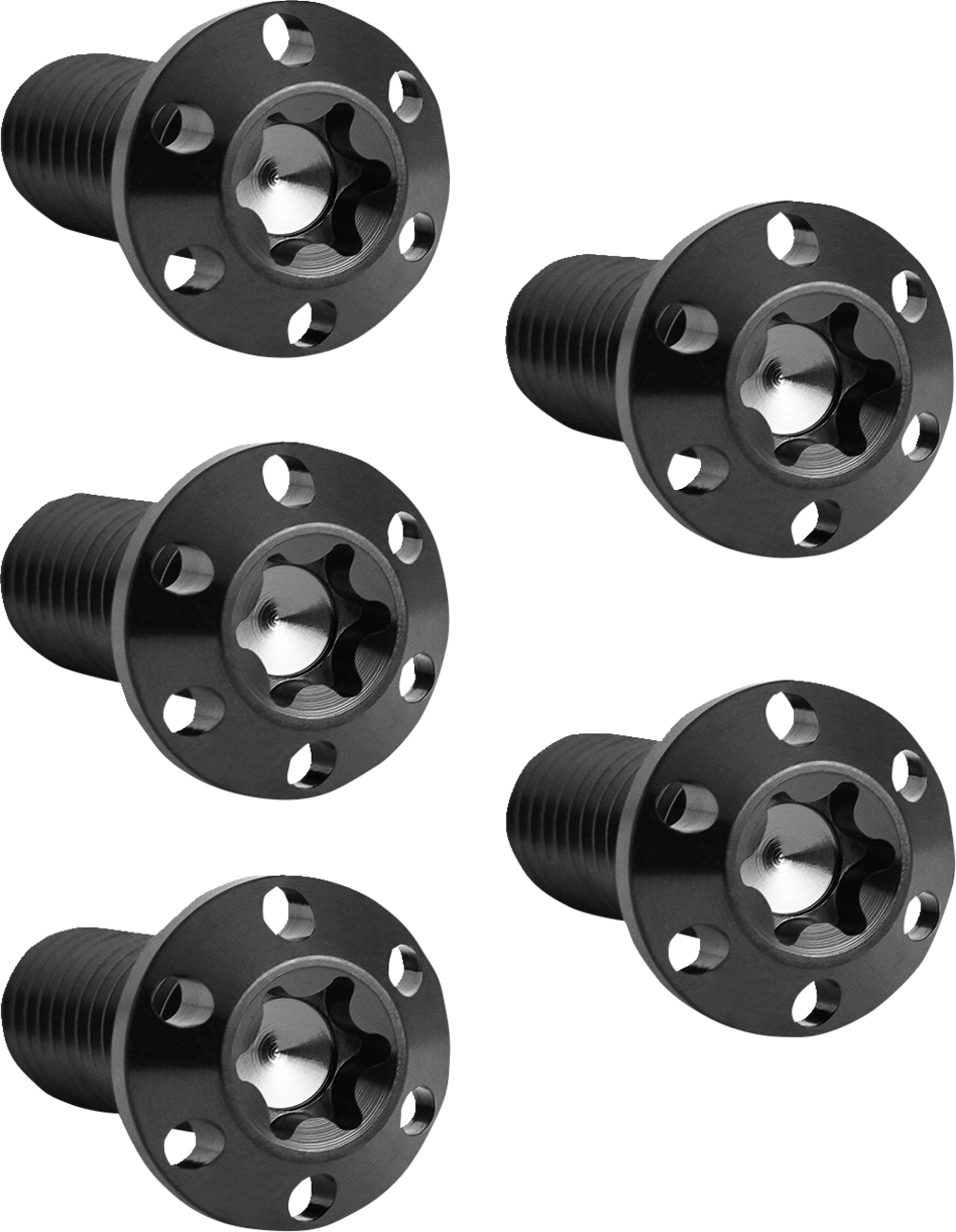 Holeshot Brake Rotor Bolt Kit - Bolt Kit - Holeshot/Brake Rotor/Rear - Hub Mount - Black - 3/8-16 x 1" - 5 Pack [2401-1702]