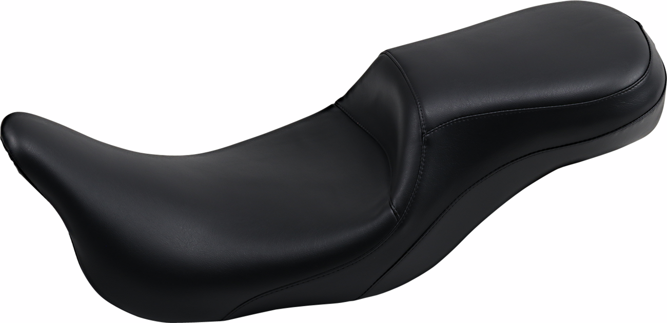 Outcast Daddy Long Legs Seat - 2-Up - w/o Backrest - Smooth - Black - FL '08-'23 [0801-1233]