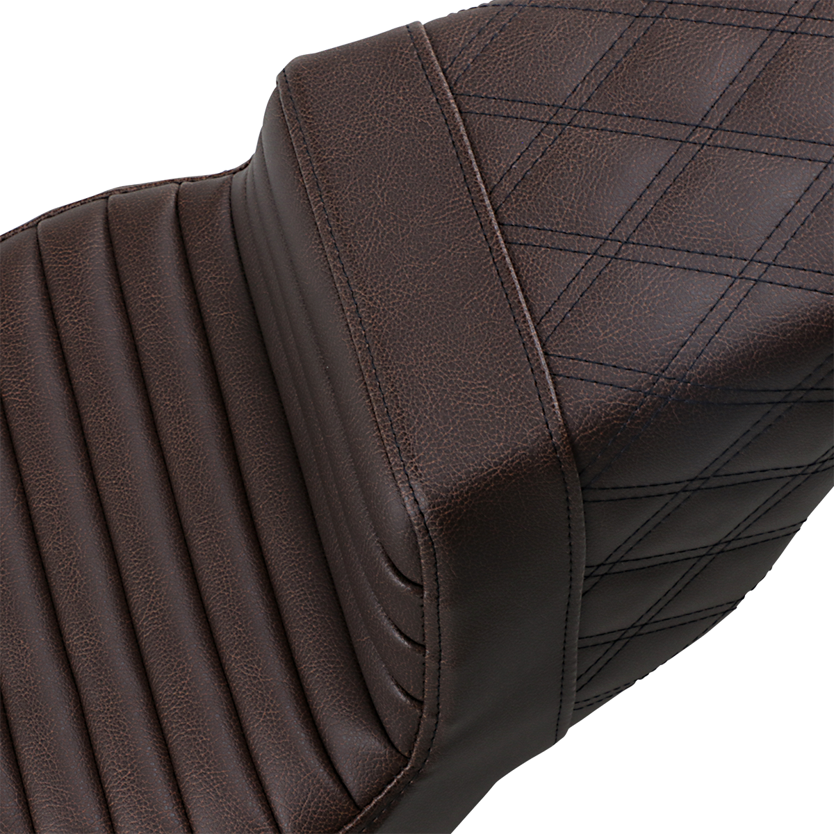 Step-Up Seat — Rear Lattice Stitch/Front Tuck-n-Roll - Step-Up Seat - Front Tuck-n-Roll/Rear Lattice Stitch - Brown - FL '08-'24 [0801-1245] - Image 3