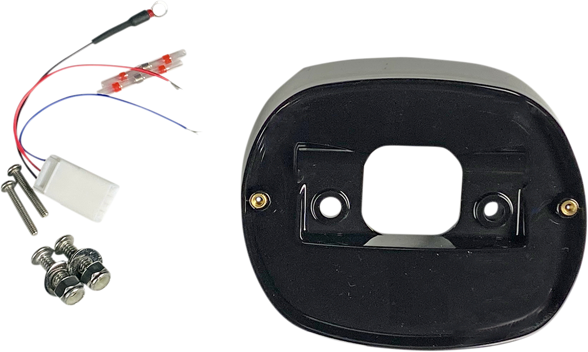 Taillight Baseplate for Harley-Davidson - Taillight Baseplate - Black [2010-1418]