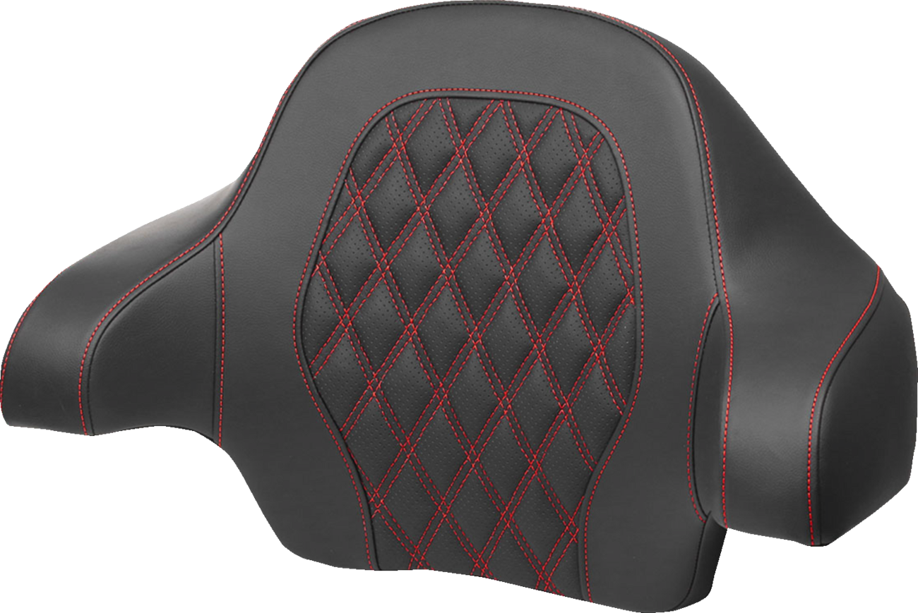 Tour Pak® Backrest Pad - Tour-Pak® Backrest Pad - Lattice Stitch - Red Stitch - FL '14-'24 [0801-1812]