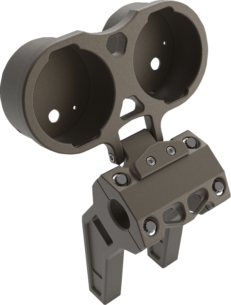 Gauge Mount for Performance Risers - Gauge Mount - Dual - Bronze - Dyna [2201-0262] - Image 2