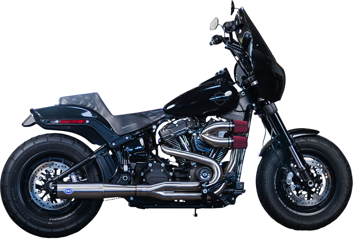 2-into-1 Superstreet Exhaust System - 50 State - M8 Softail - Stainless Steel [1800-2520]