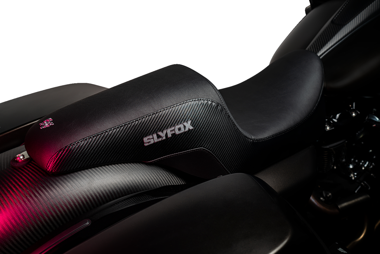 The Drifter Seat - Drifter Seat - Gray Logo - Smooth Vinyl - Carbon Fiber - FL '08-'23 [0801-1615] - Image 2