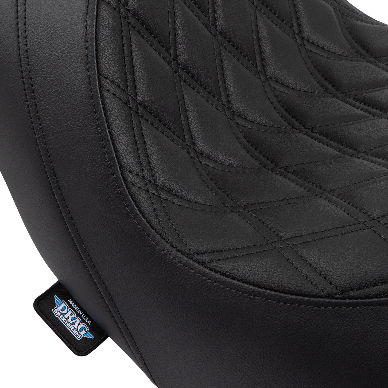 Predator Seat - Double Diamond w/ Black Sitching - Vinyl - FLSB/FXLR '18-'23 [0802-1517] - Image 4