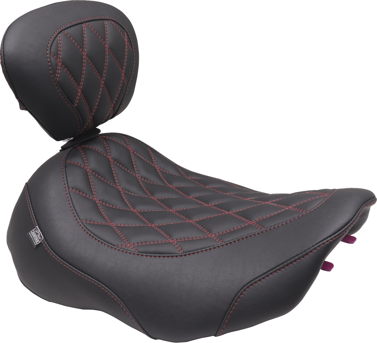 Wide Tripper™ Solo Seat - Wide Tripper™ Seat - Solo - Dark Cherry Stitching - FLT/FLH '23-'25 [0801-2020]