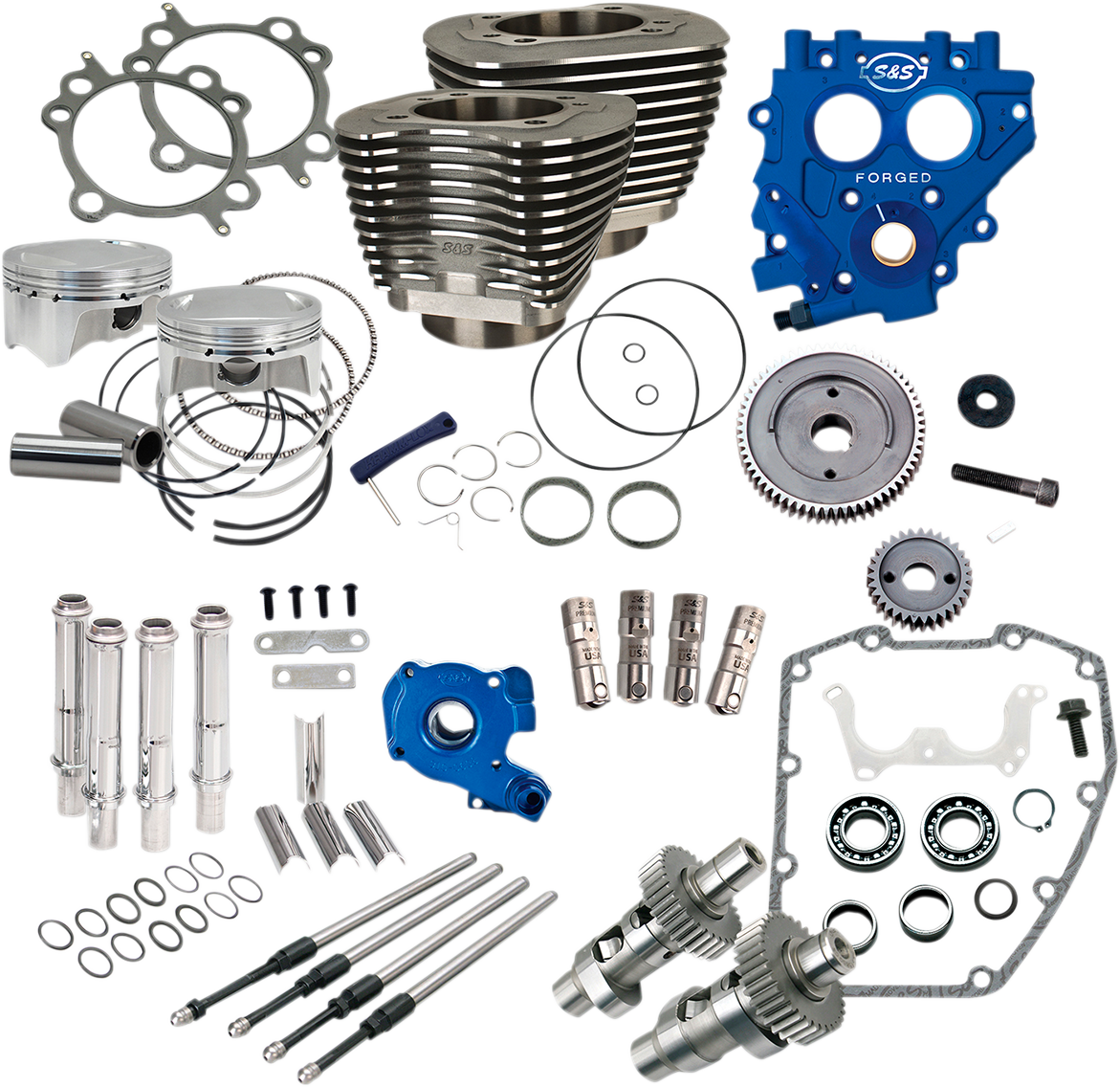 100" Power Package Engine Performance Kit - 100" Power Package - 585GE - Gear Drive - Wrinkle Black - Twin Cam 88 [0904-0028]