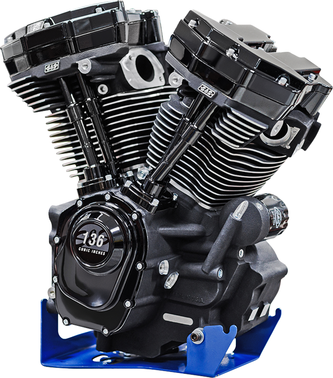 MK136 Black Edition Engine with 550G Cam - MK136 Black Edition Engine - 550G Gear Drive - Oil Cooled - Race Only - M8 Touring [0901-0264]