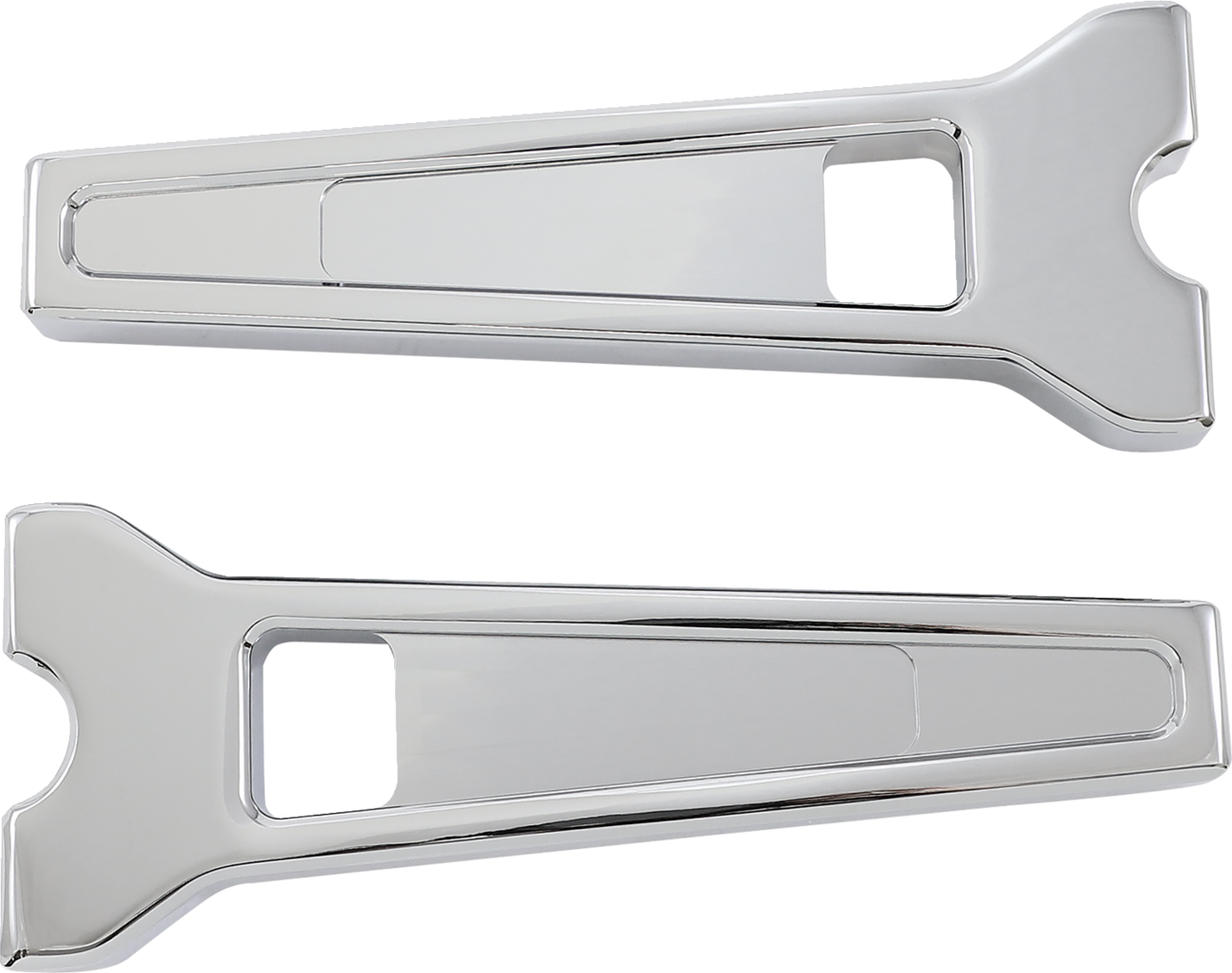 Performance Risers - Straight - 8" - Chrome [0602-1408]