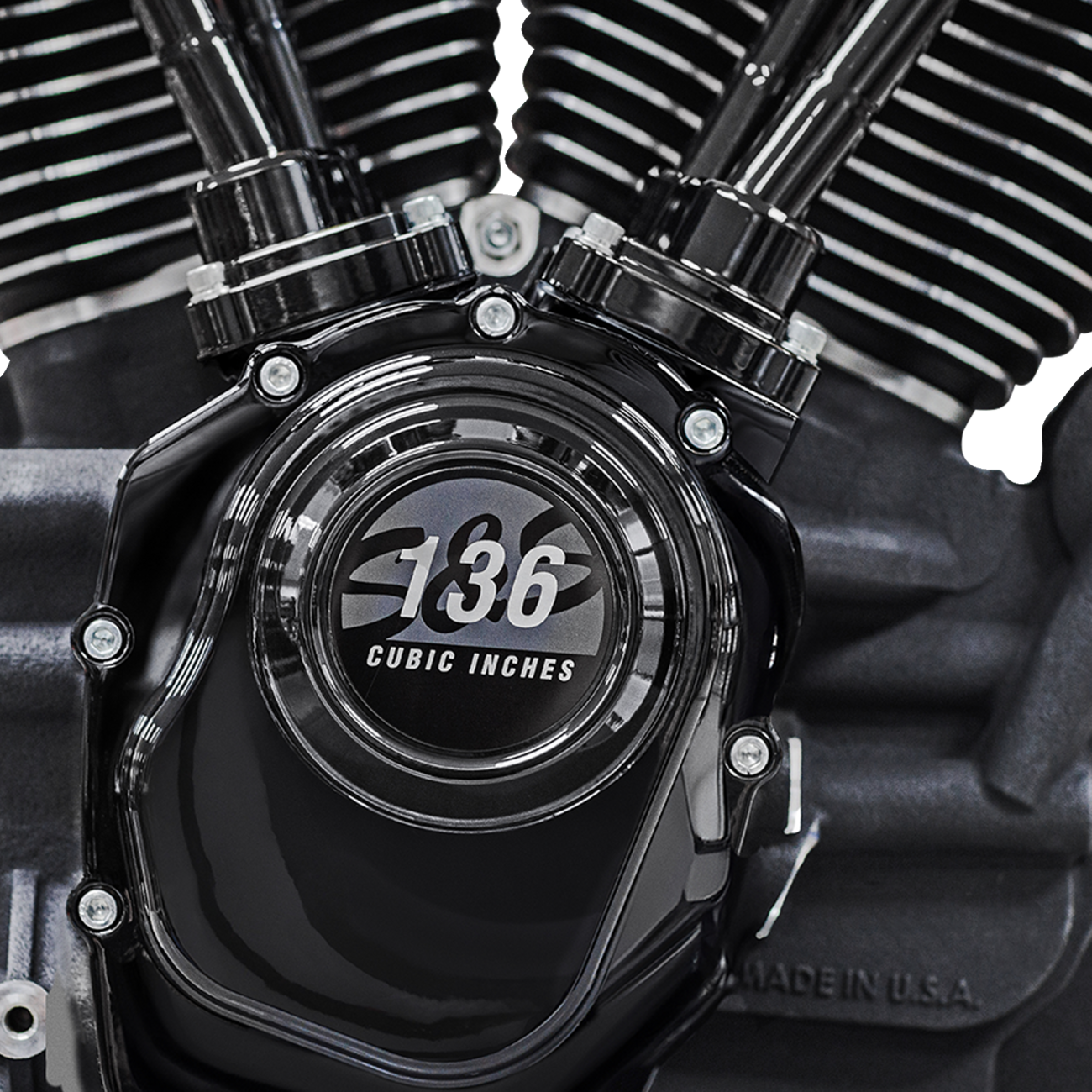 MK136 Black Edition Engine with 550G Cam - MK136 Black Edition Engine - 550G Gear Drive - Oil Cooled - Race Only - M8 Touring [0901-0264] - Image 2