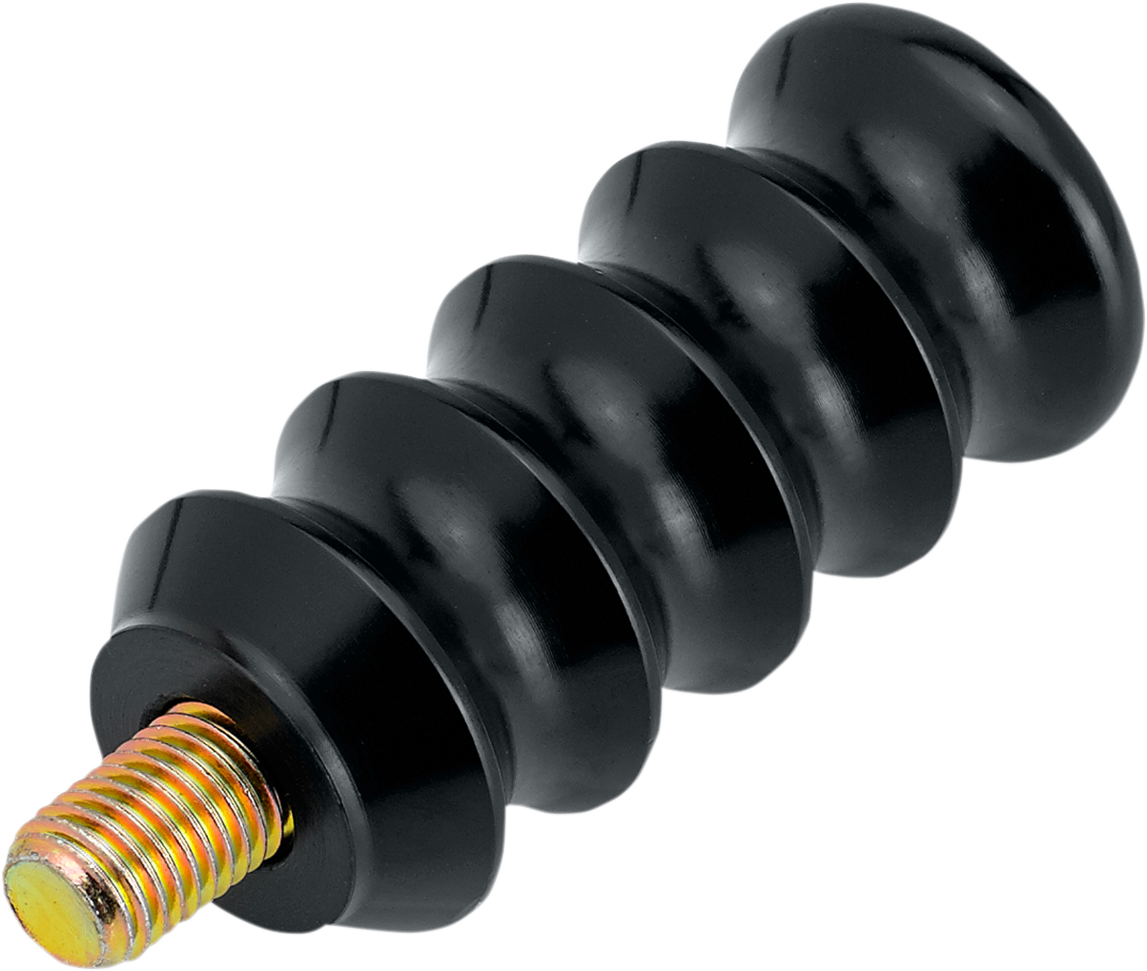 Adjustable Serrated Shifter Peg - Ribbed Shift Peg - Short - Black [1603-0274]