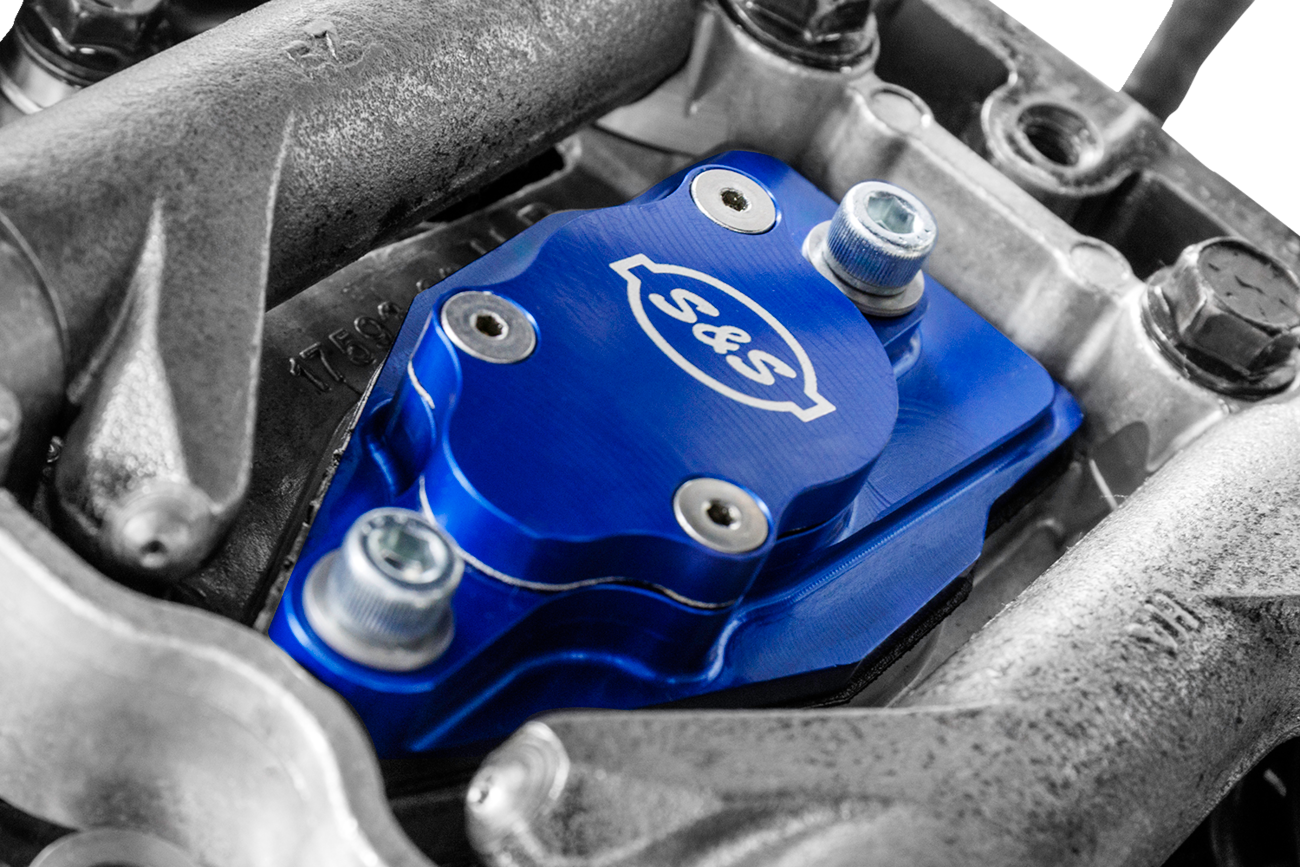 Billet Head Breather Kit - Anodized Blue - Twin Cam '99-'17 [0930-0249] - Image 2