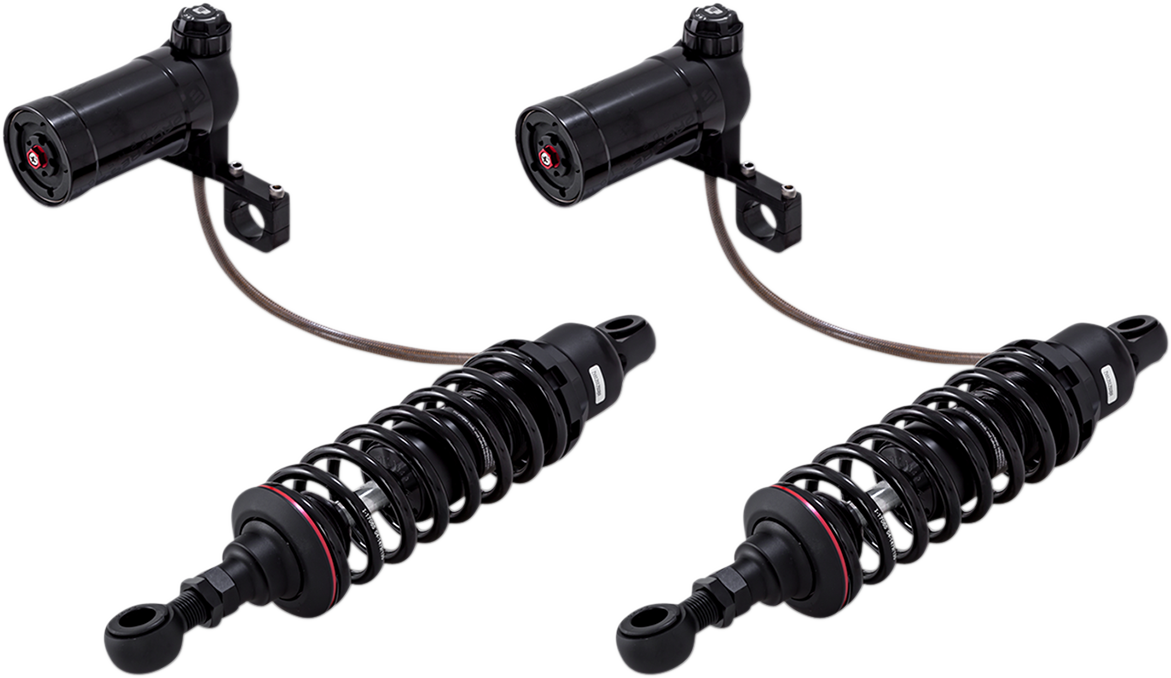 990 Series Shocks with Remote Reservoir - 12" - Black - Heavy-Duty [1310-1874]