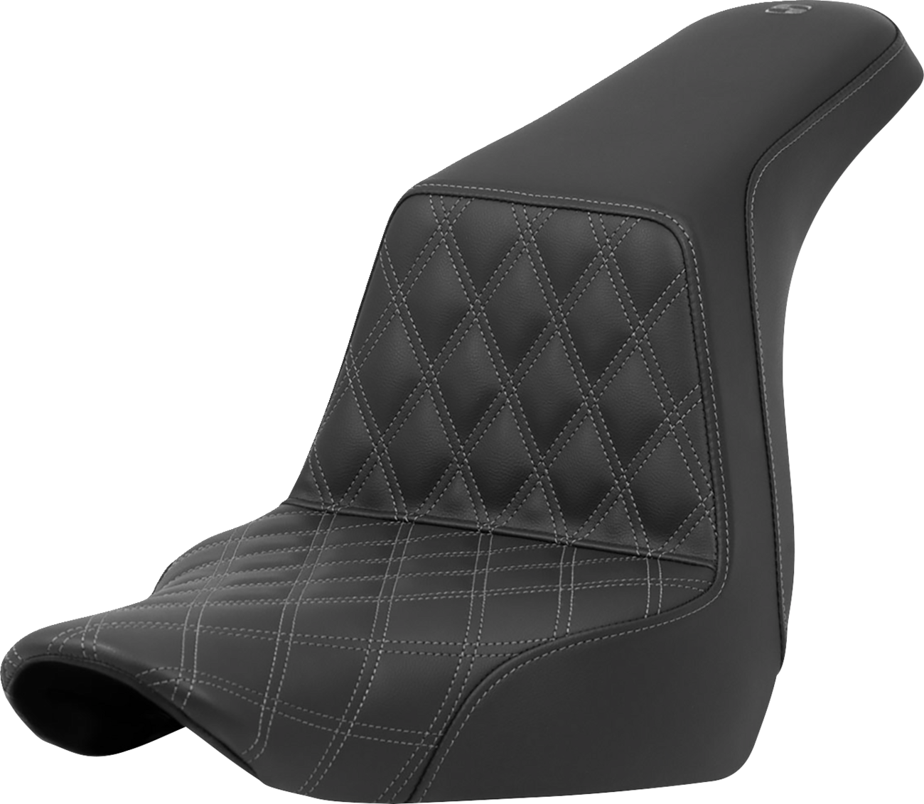 Lattice Stitch Step-Up Seat - Step-Up Seat - Front Lattice Stitch - Gray Stitch - FXLR/FLSB '18-'24 [0802-1574]
