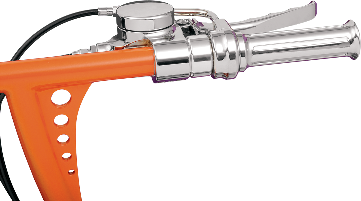 JX Series Throttle Housing - Single Cable - Chrome [0632-0205] - Image 3