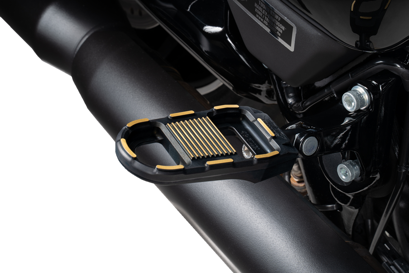 Foot Pegs Designed by Gilles - Adjustable Foot Pegs Designed by Gilles - Black/Gold [1620-2784] - Image 3