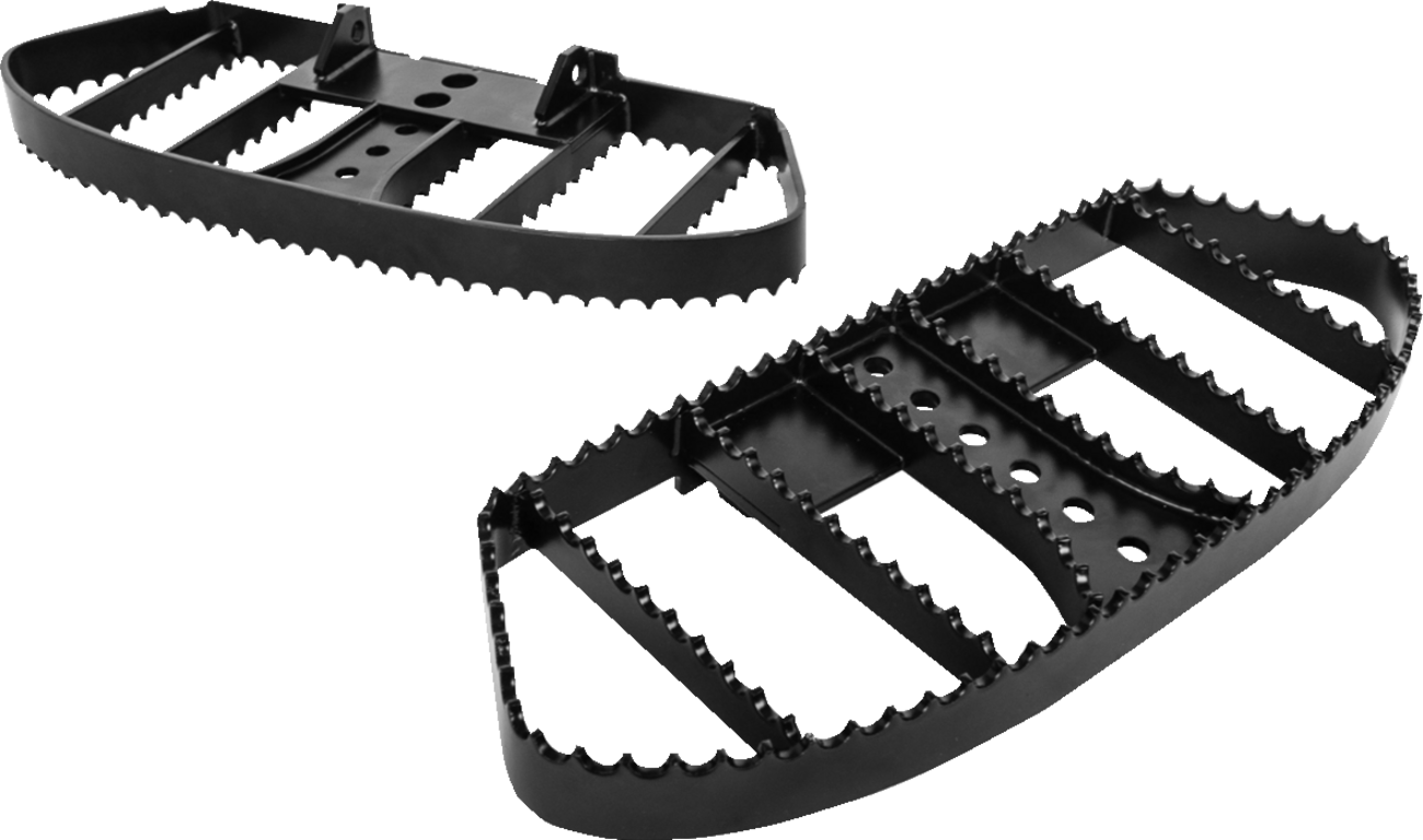 MX Style Driver and Passenger Floorboards - MX Driver Floorboards - Black - FL [1621-1141]