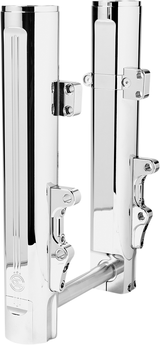 Lower Fork Legs - Fork Leg - 49 mm - Chrome - Lower - Dual Disc [0403-0168]