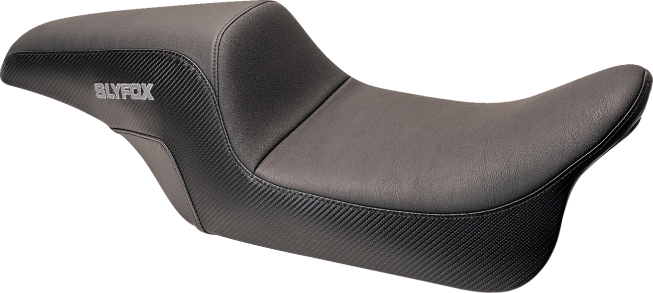 The Drifter Seat - Drifter Seat - Gray Logo - Smooth Vinyl - Carbon Fiber - FL '08-'23 [0801-1615]