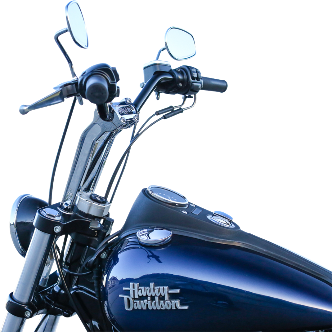 Handlebar Risers - Pull Back - 9-1/2" - Chrome [0602-1051] - Image 3