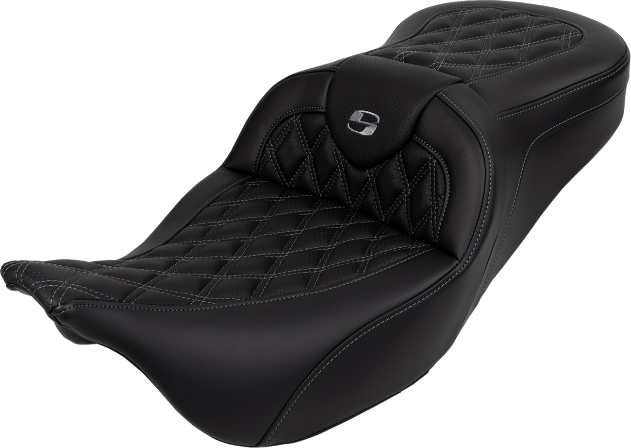 Roadsofa™ Lattice Stitch Seat - Roadsofa™ Seat - with Backrest - Dark Gray Stitch - FL '08-'23 [0801-1607]