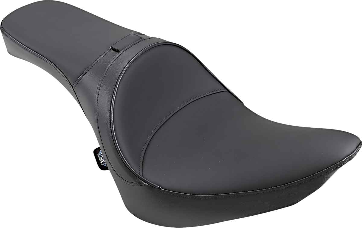 One-Piece Solo-Style Leather Seat - One Piece Smooth Seat - Driver Backrest - FLST/FXST '84-'99 [0802-0729]