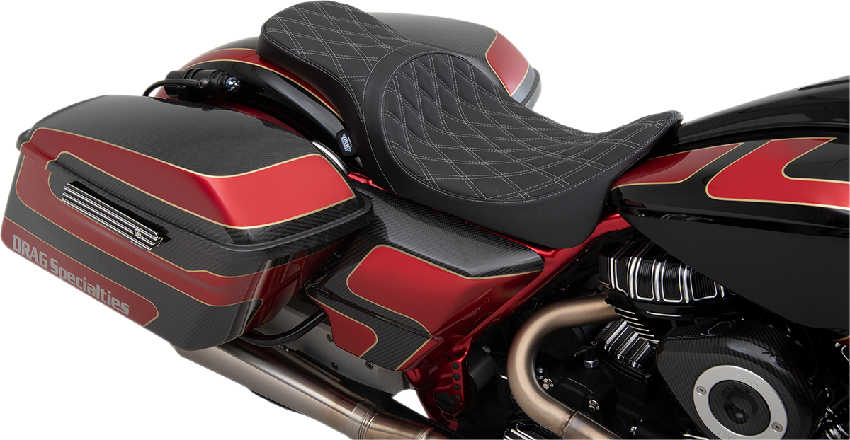 Predator 2-Up Seat - Double Diamond - Silver Stitching - FL '08-'23 [0801-1271] - Image 3