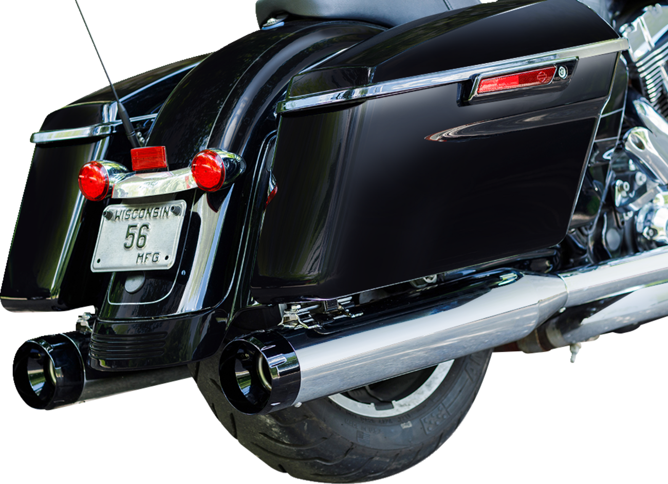 4-1/2" MK45 Performance Mufflers - Chrome with Black Thruster [1801-0847] - Image 2