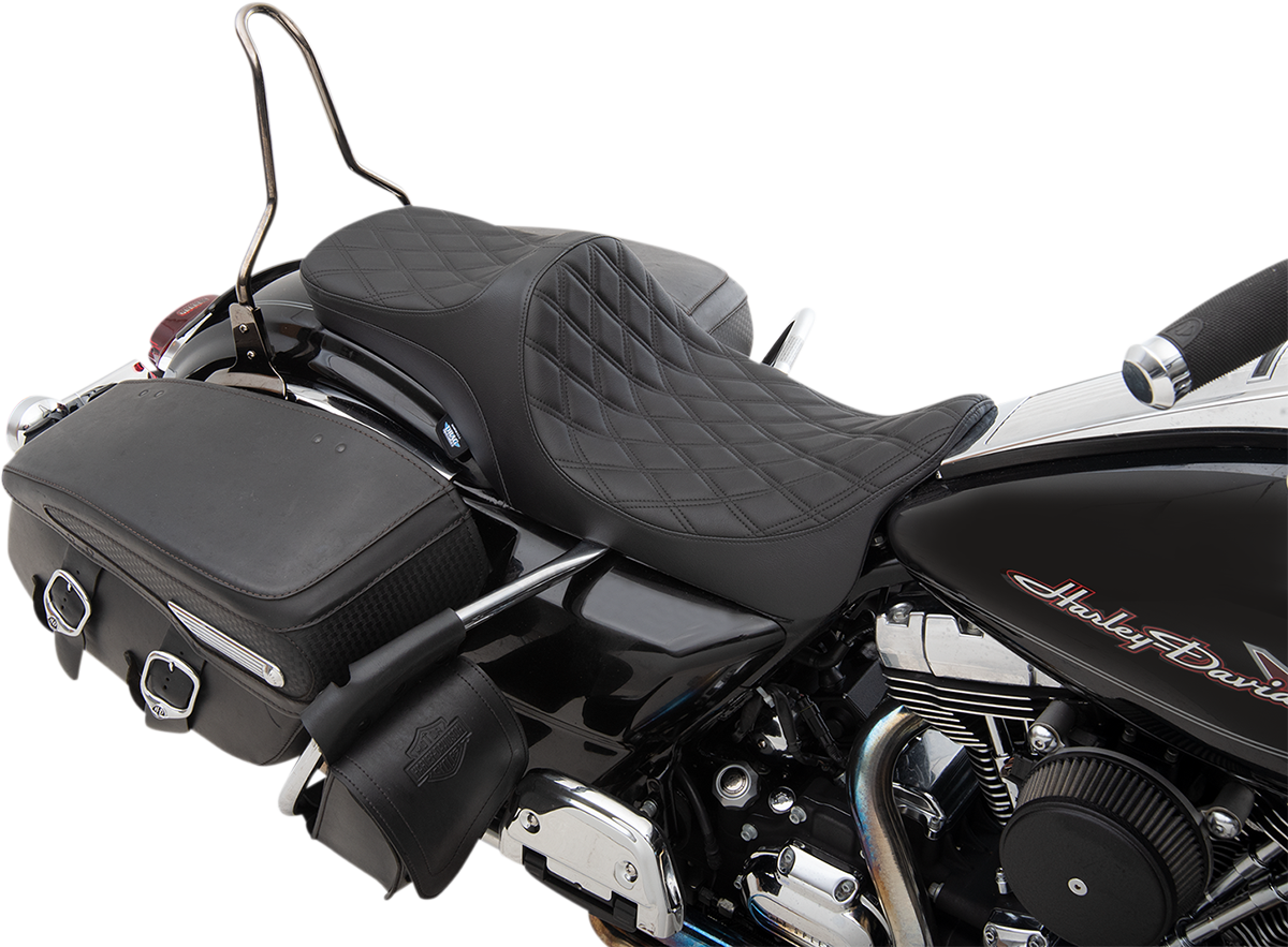Predator III 2-Up Seat - Double Diamond - Black Thread - FL '08-'23 [0801-1304]