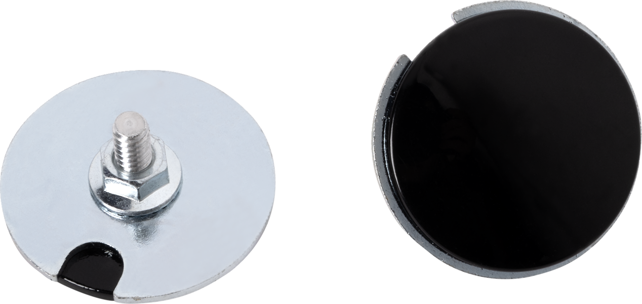 Fairing Mirror Hole Plugs - Fairing Mirror Removal Plug - Gloss Black [2202-0305]