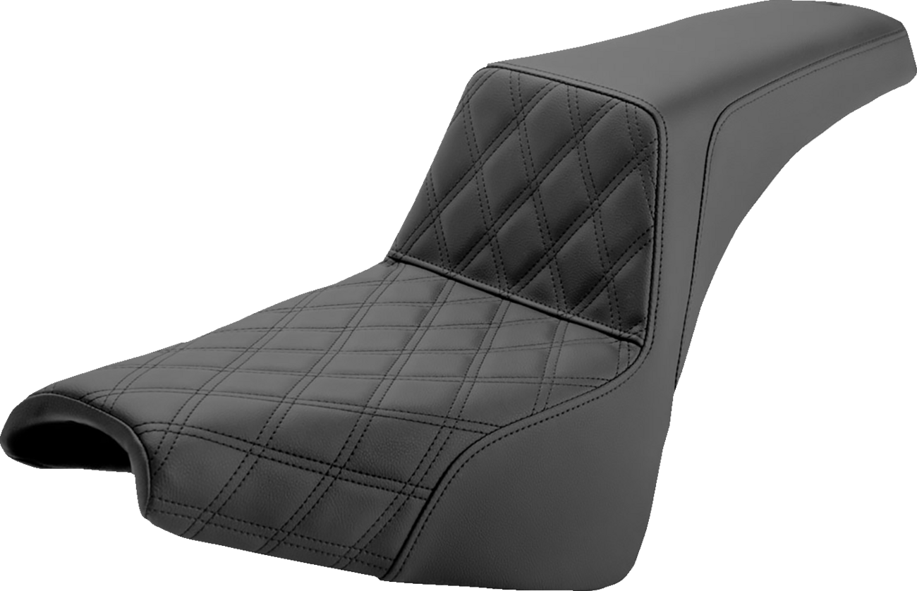 Step-Up Seat — Front Lattice Stitch - Step-Up Seat - Front Lattice Stitch - Black - FX '18-'24 [0802-0962]