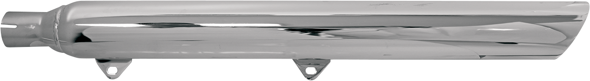 Slip-On Mufflers for True Dual Headers - Slip-On Mufflers - Slash-Cut with Standard 2" Baffles - Chrome [1801-0452] - Image 2