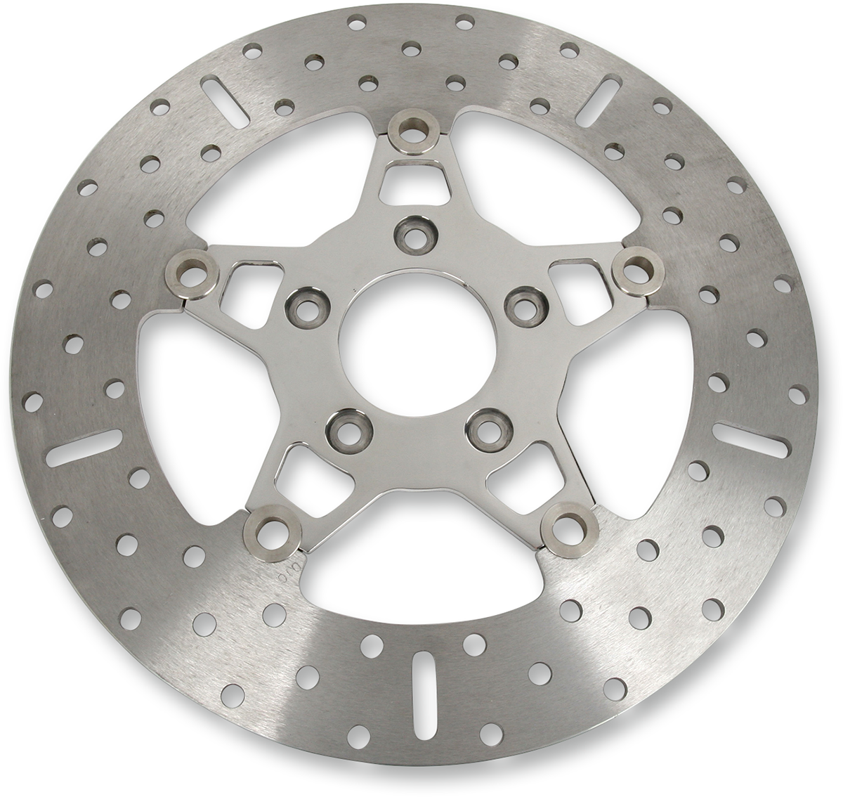 FSD Series Stainless Steel Front Brake Rotor for Big Twins - Brake Rotor - Polished Carrier [1710-0151]