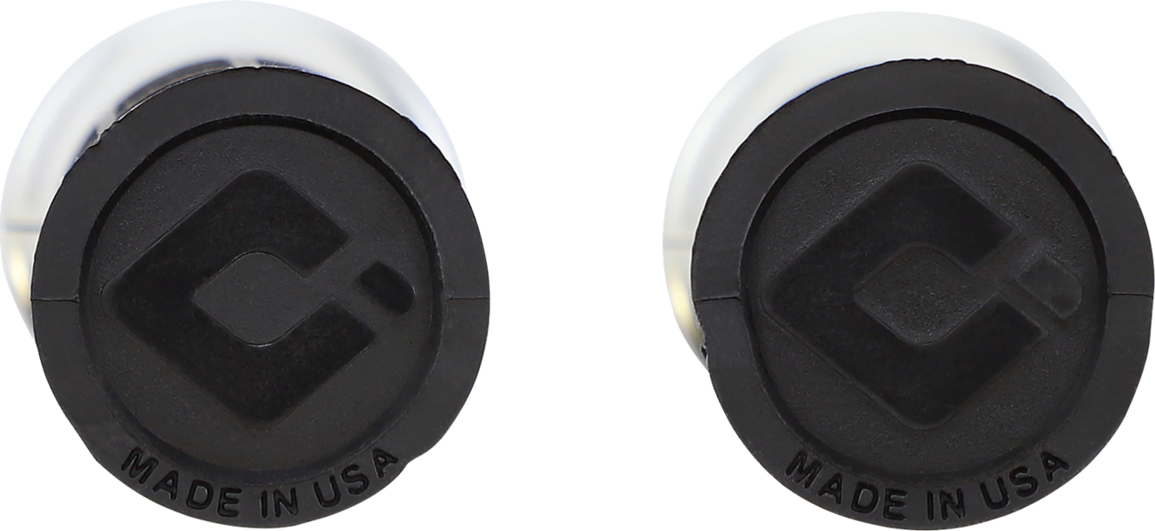 Hart-Luck Signature V-Twin Lock-On™ Grips - TBW - Black/Silver [0630-2865] - Image 2