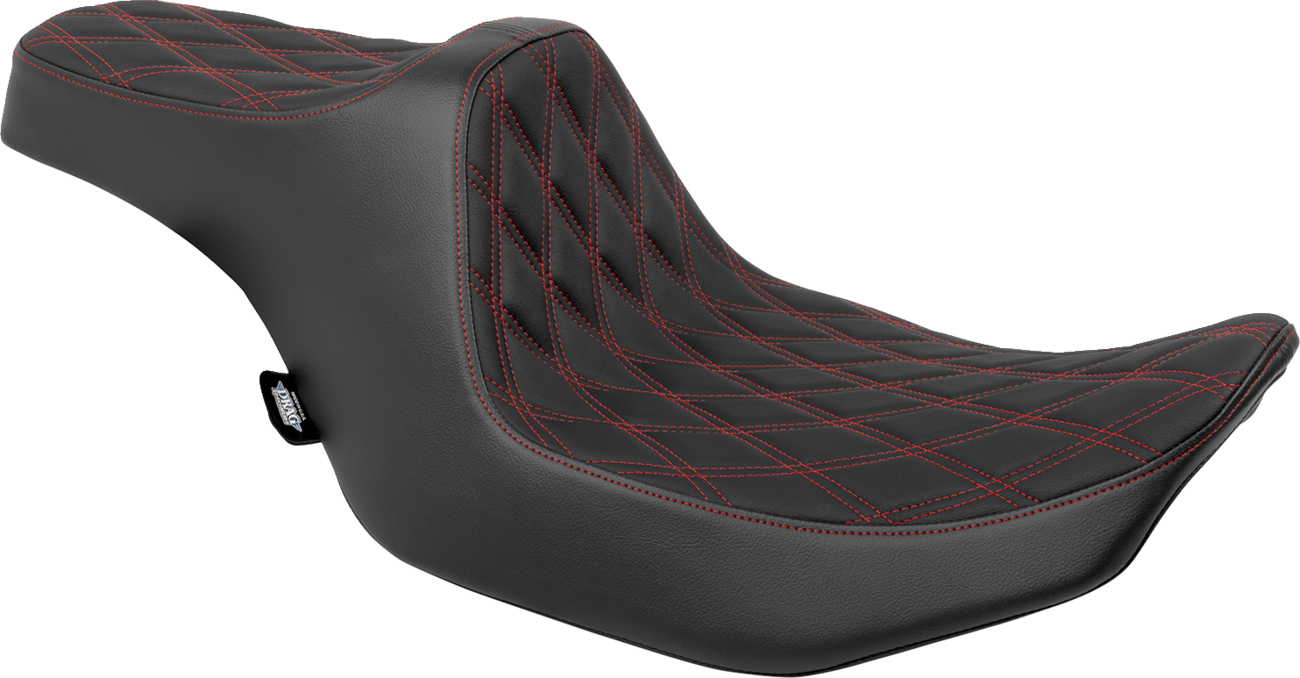 Predator III Seat - Double Diamond - Red Stitched - FLT/FLH '23-'24 [0801-1920]