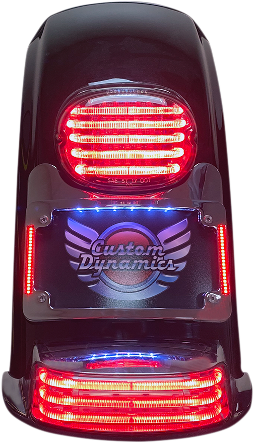 Turn Signal Eliminator with Tri Radius Illuminated Plate Frame - License Plate Frame/Turn Signal Eliminator - Chrome [2030-1496] - Image 2