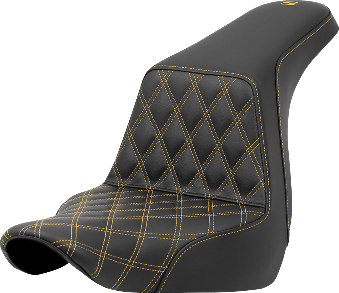 Lattice Stitch Step-Up Seat - Step-Up Seat - Front Lattice Stitch - Gold Stitch - FXLR/FLSB '18-'24 [0802-1572]