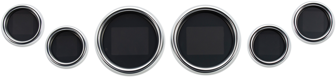 Six-Gauge MLX Series Kit - MLX 6-Gauge Instrument Kit - Chrome Bezel - Touring '99-'03 [2212-0747] - Image 3