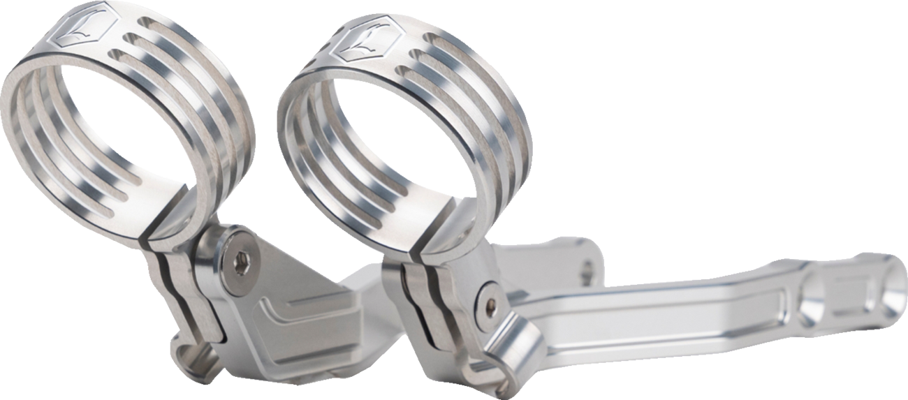 REVO ARC Billet Remote Reservoir External Mounts - REVO ARC External Reservoir Mounts - Clear [1313-0275]