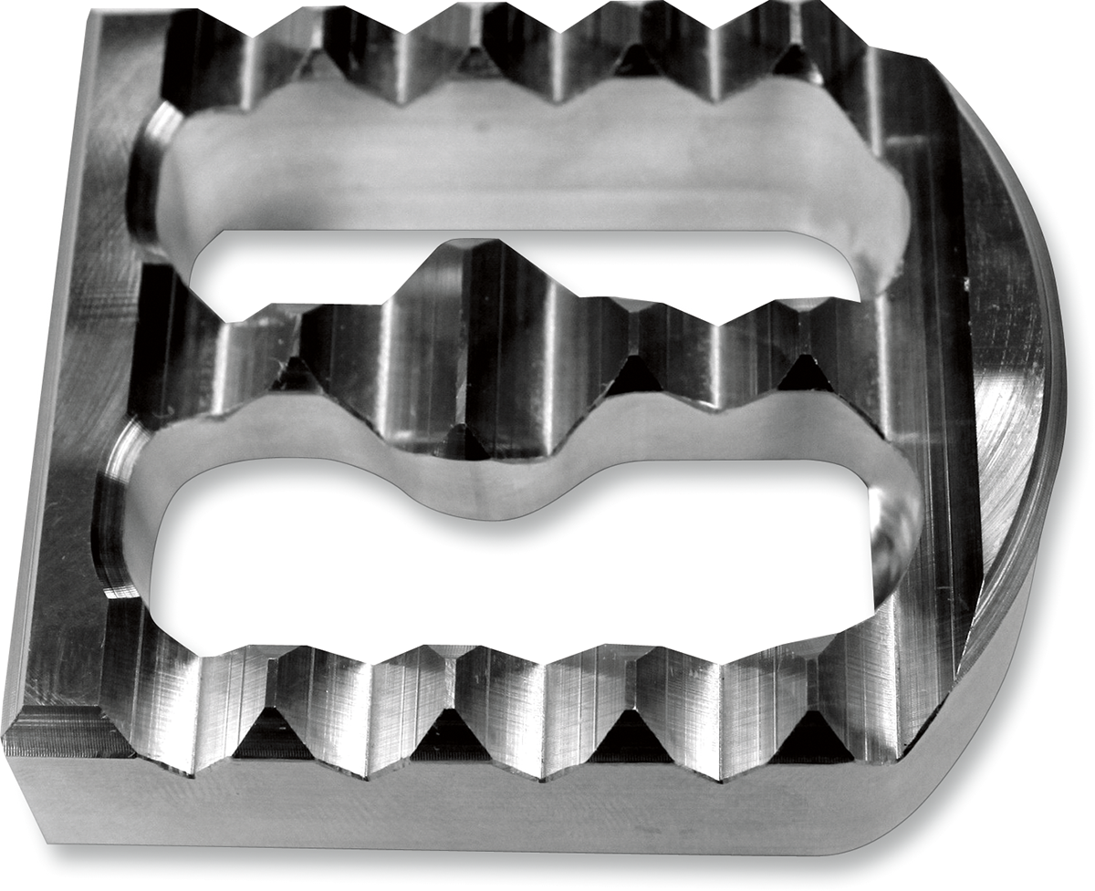 Serrated Brake Pedal Cover - Serrated Brake Cover - Chrome [1610-0146]