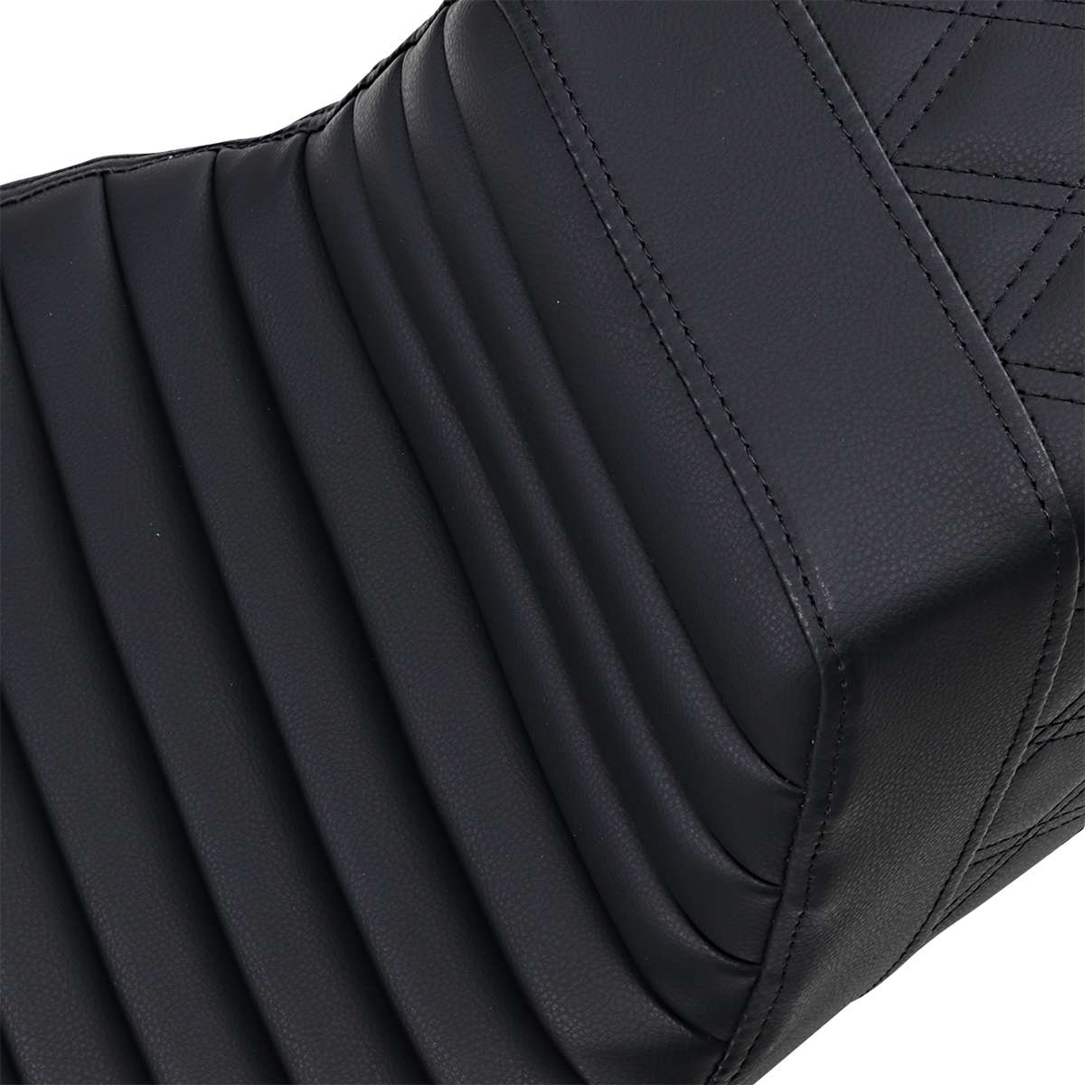 Step-Up Seat — Rear Lattice Stitch/Front Tuck-n-Roll - Step-Up Seat - Front Tuck-n-Roll/Rear Lattice Stitch - Black - FL '08-24 [0801-1244] - Image 2
