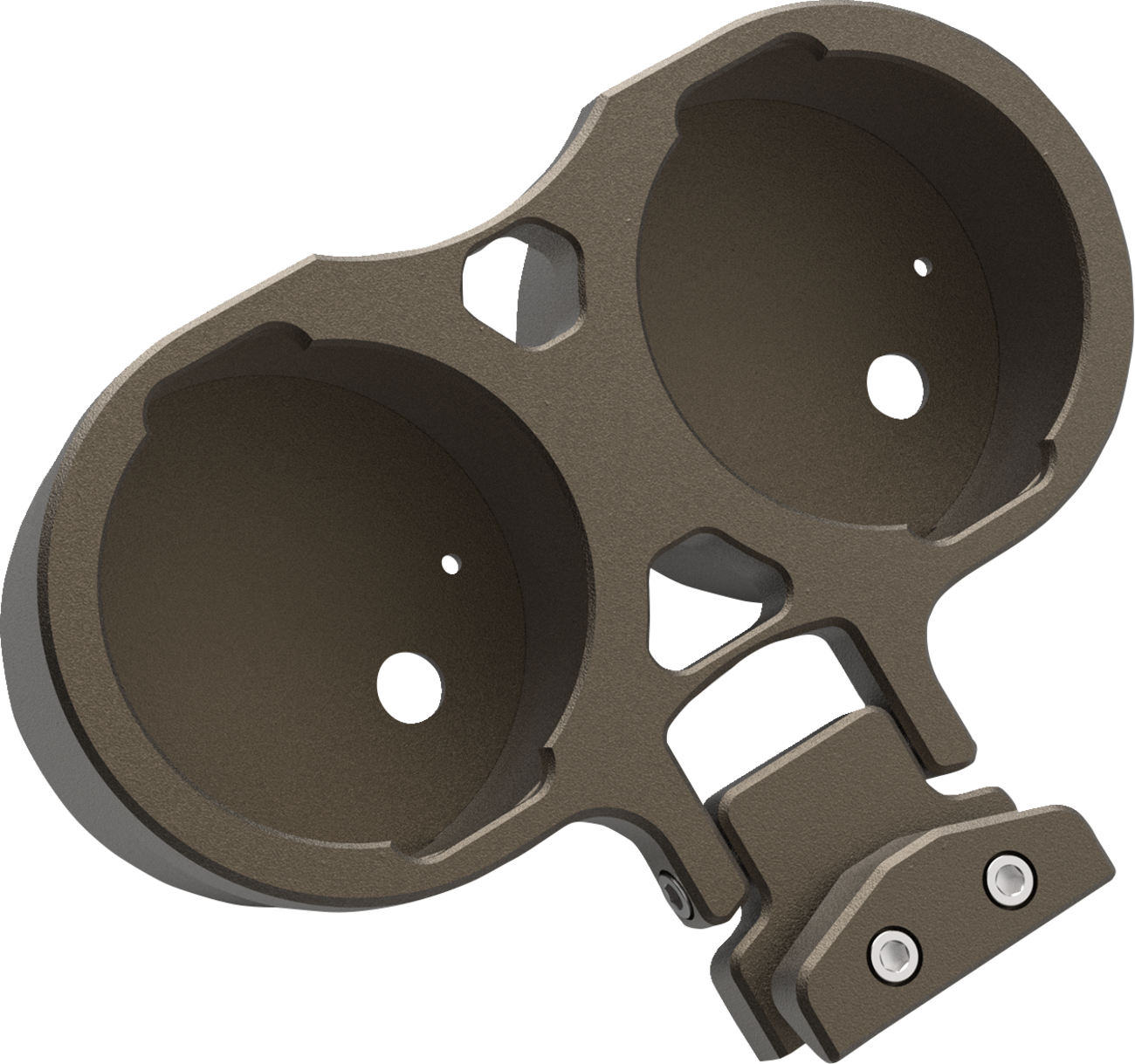 Gauge Mount for Performance Risers - Gauge Mount - Dual - Bronze - Dyna [2201-0262]