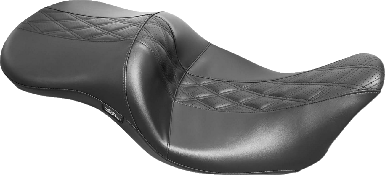 Maverick Seat - without Backrest - HR Black Inlay Double Diamond - Black - FL '08-'23 [0801-1220]