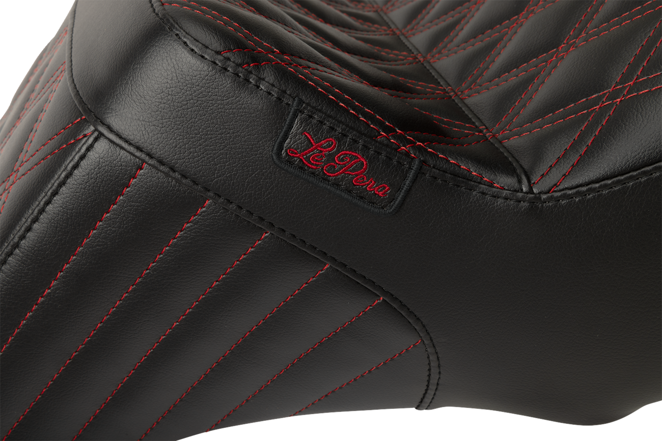 Tailwhip Seat - Red Double Diamond Stitch - FLH/FLT '23-'25 [0801-1849] - Image 3