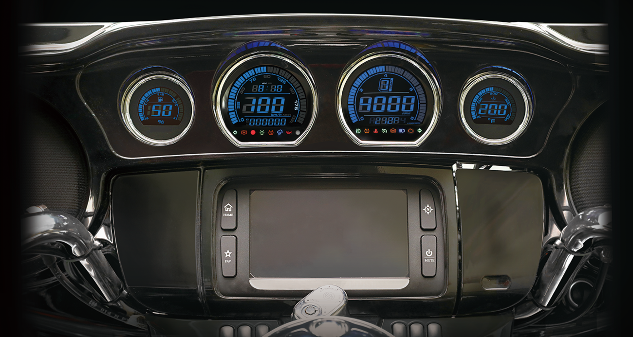 HD-03 - Four-Piece LCD Gauge Kit - Eight Changeable Colors [2210-0663] - Image 3